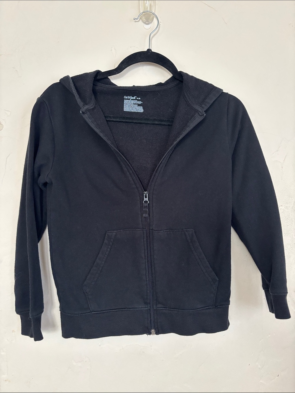 Cat & Jack Black Kids Full-Zip Hoodie